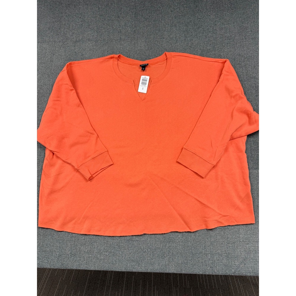 Torrid Orange Cozy Fleece Crop Sweatshirt Plus Size 6 6X 30 19157108